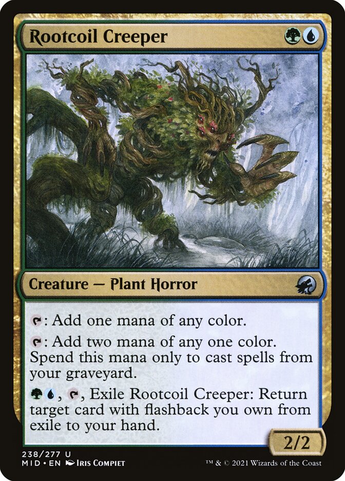 Rootcoil Creeper 238/277 (Innistrad: Midnight Hunt)  - Foil