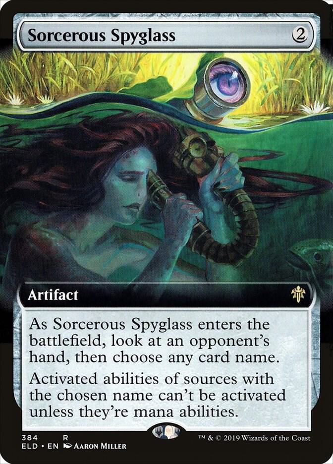 Sorcerous Spyglass 384/269 (Throne of Eldraine)  - Extended Art Foil
