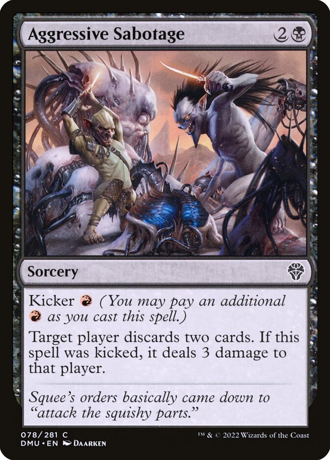 Aggressive Sabotage 78/281 (Dominaria United) 