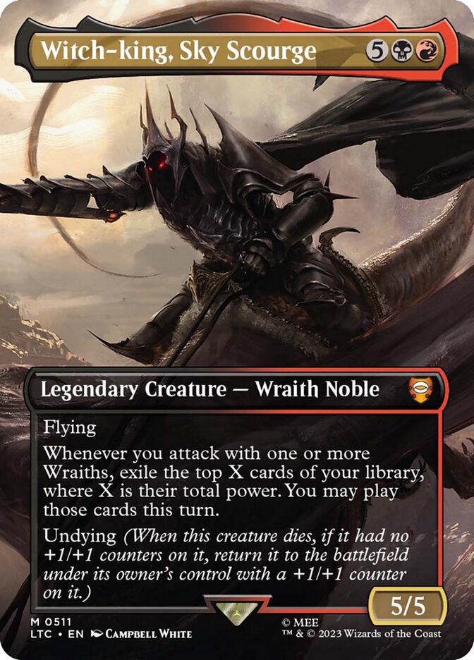 Witch-king, Sky Scourge 511 (Commander: The Lord of the Rings: Tales of Middle-earth)  - Borderless Foil