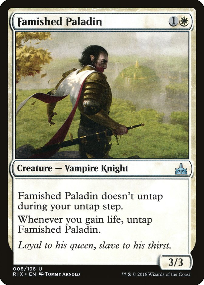 Famished Paladin 8/196 (Rivals of Ixalan) 