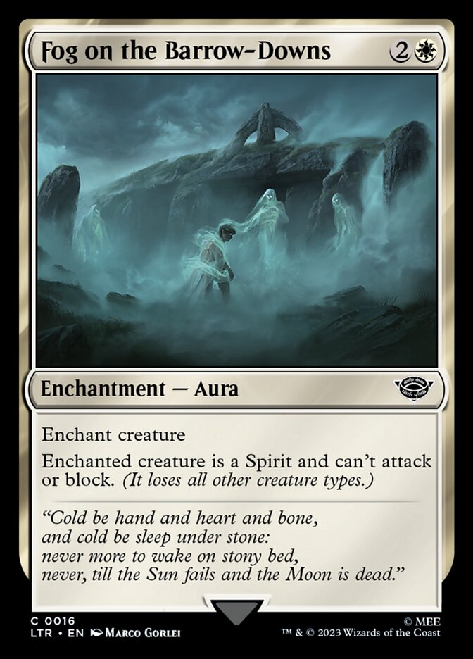Fog on the Barrow-Downs 16/281 (Universes Beyond: The Lord of the Rings: Tales of Middle-earth)  - Foil