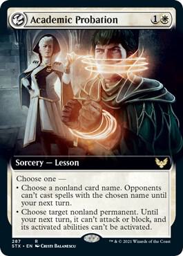 Academic Probation Extended Art 287 (Strixhaven: School of Mages) 
