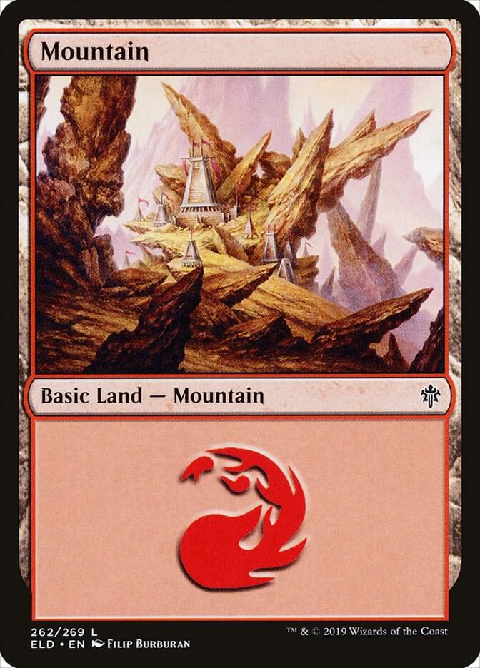 Mountain 262/269 (Throne of Eldraine)  - Foil