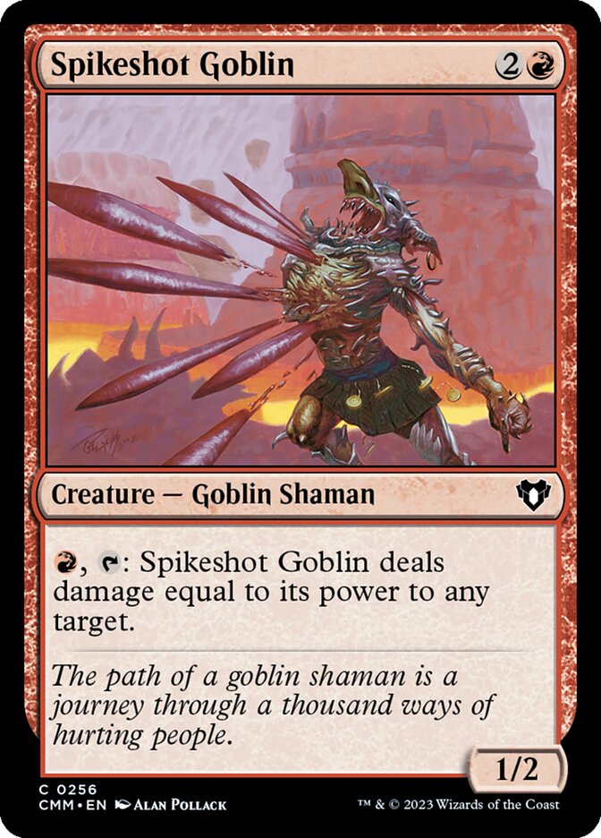 Spikeshot Goblin 256/451 (Commander Masters)  - Foil
