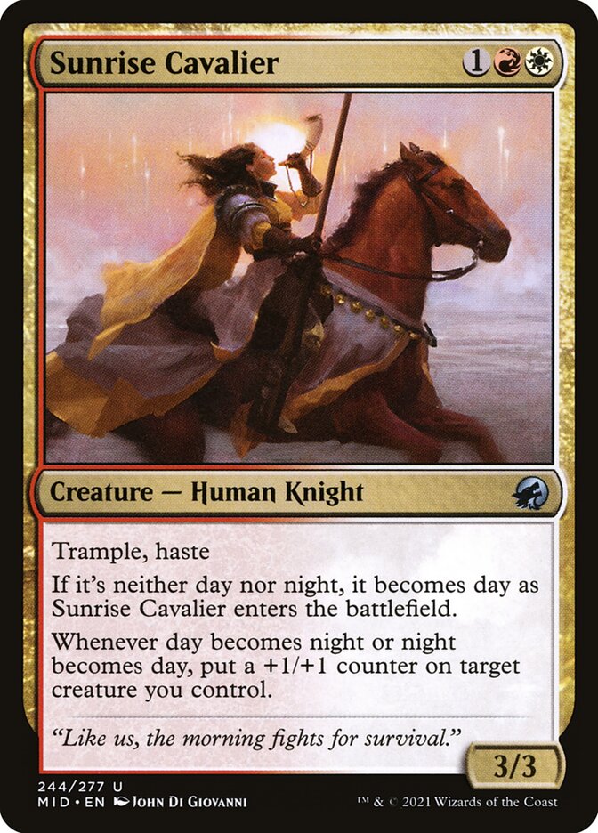 Sunrise Cavalier 244/277 (Innistrad: Midnight Hunt) 