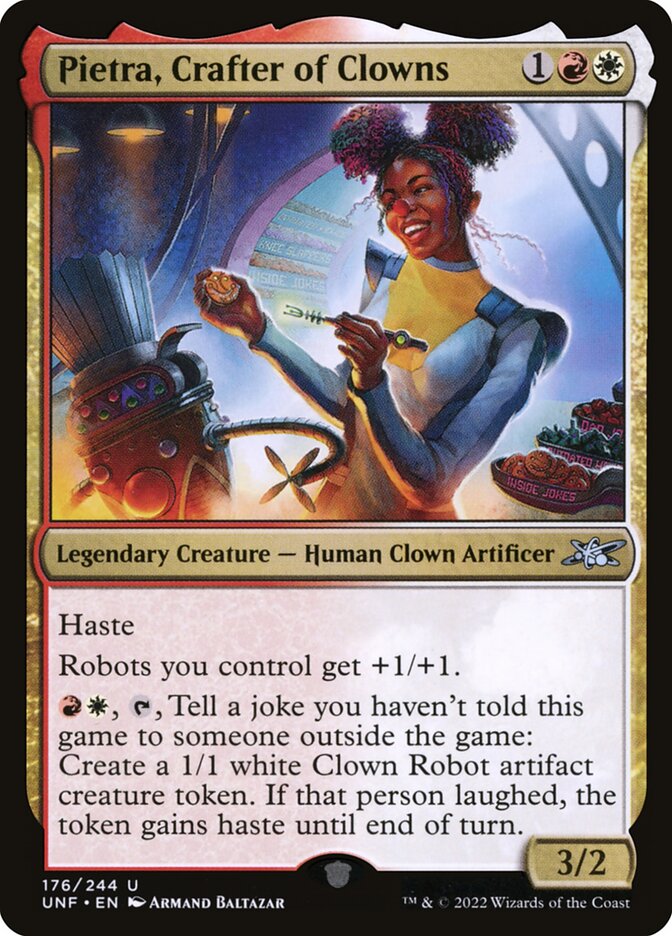 Pietra, Crafter of Clowns 176/244 (Unfinity) 