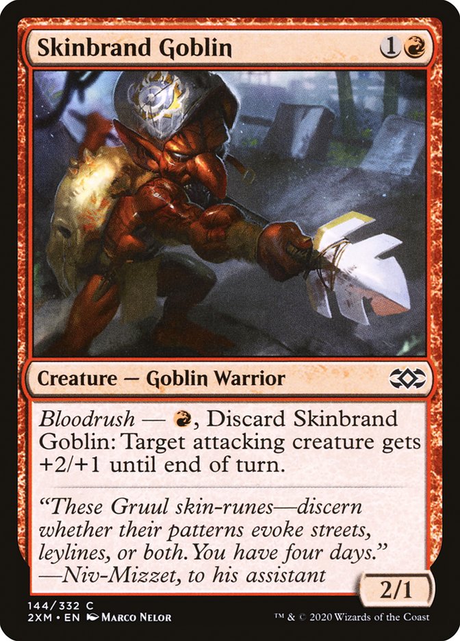 Skinbrand Goblin 144/332 (Double Masters)  - Foil