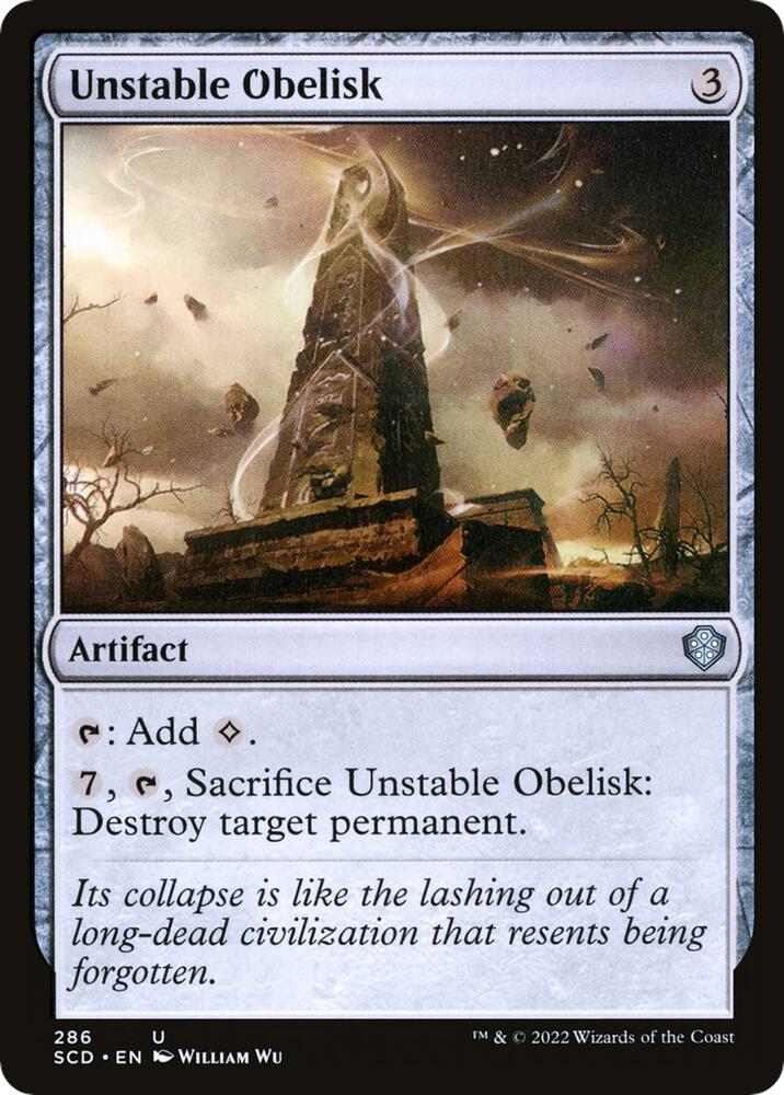 Unstable Obelisk 286/352 (Starter Commander Decks) 