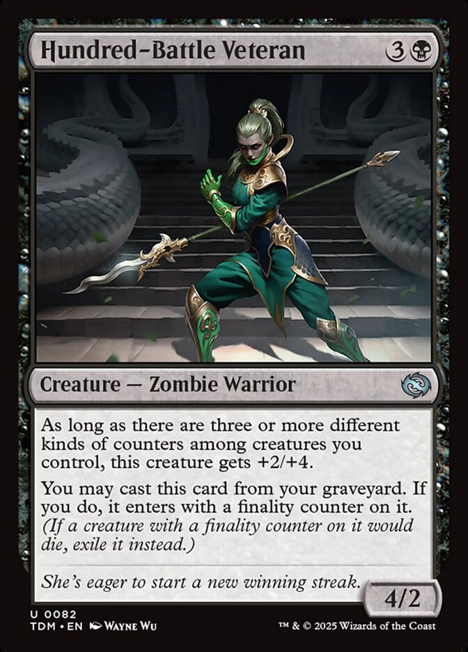 Hundred-Battle Veteran 82/291 (Tarkir: Dragonstorm)  - Foil