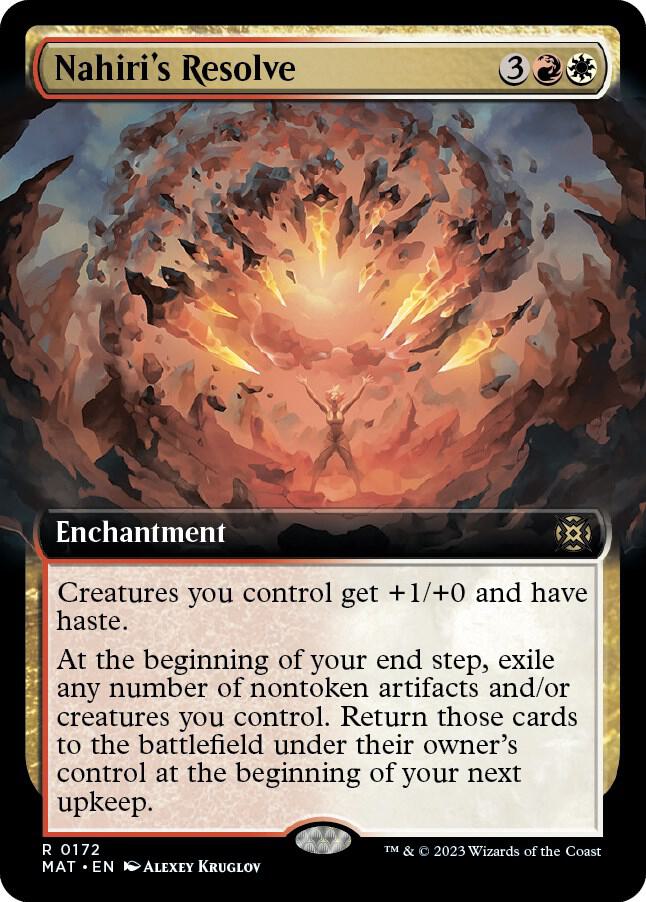 Nahiri's Resolve 172/50 (March of the Machine: The Aftermath)  - Extended Art