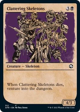 Clattering Skeletons Showcase 312 (Adventures in the Forgotten Realms)  - Foil