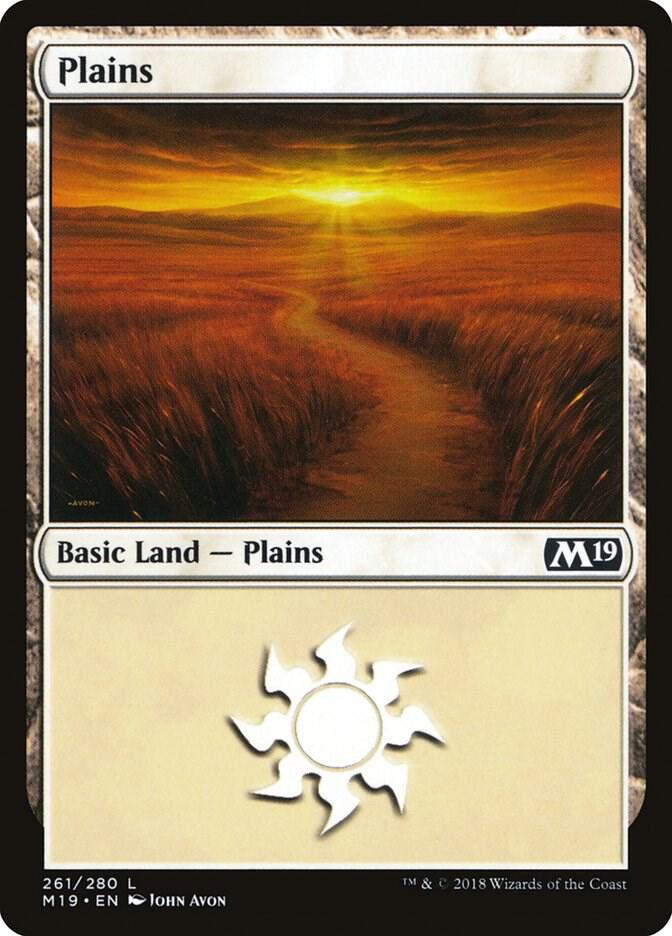Plains 261/280 (Core Set 2019)  - Foil