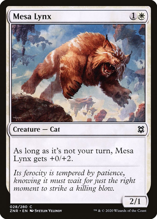 Mesa Lynx 28/280 (Zendikar Rising)  - Foil