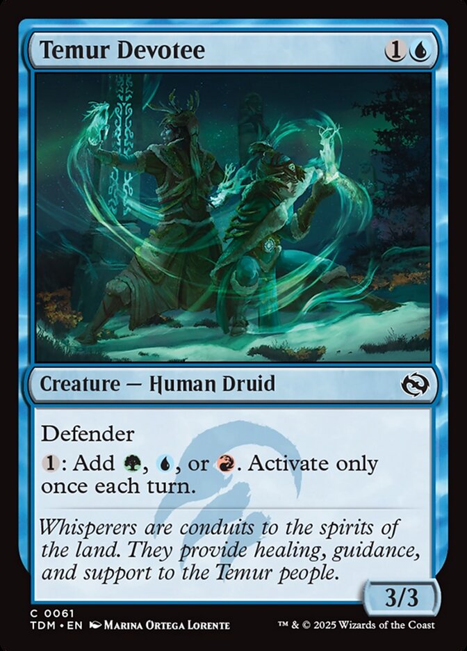 Temur Devotee 61/291 (Tarkir: Dragonstorm)  - Foil