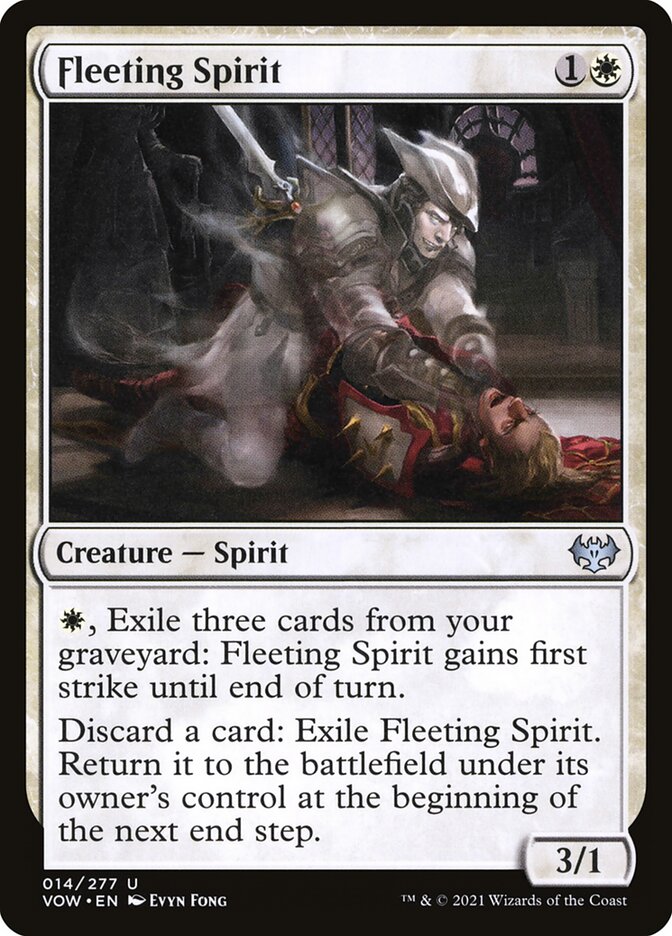Fleeting Spirit 14/277 (Innistrad: Crimson Vow) 