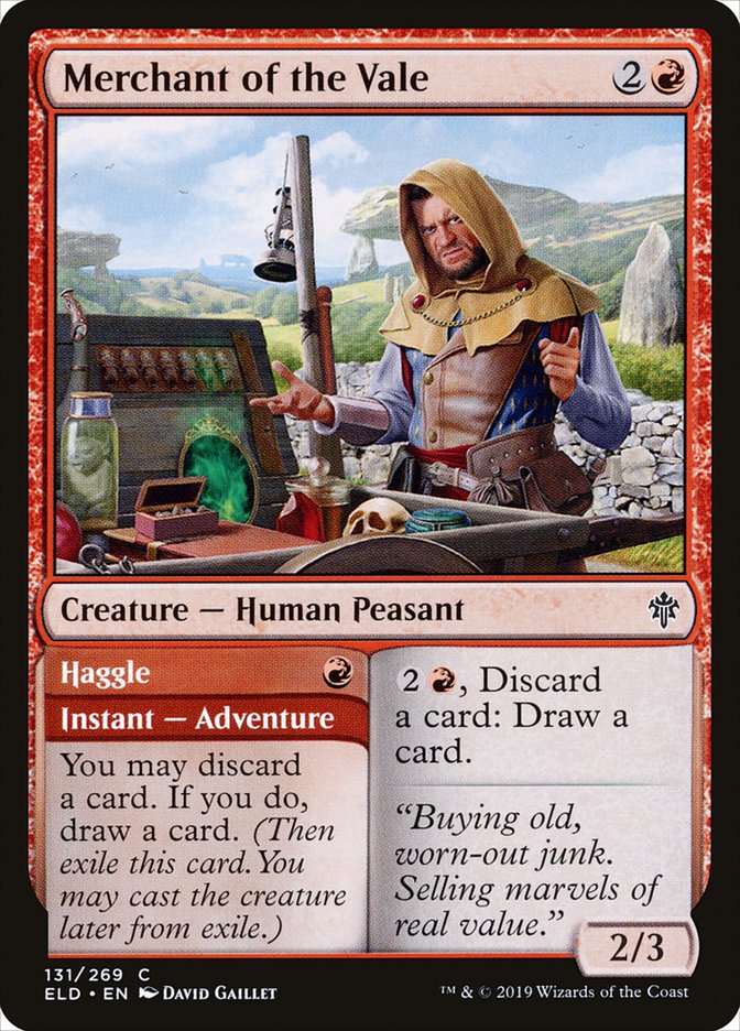 Merchant of the Vale // Haggle 131/269 (Throne of Eldraine)  - Foil