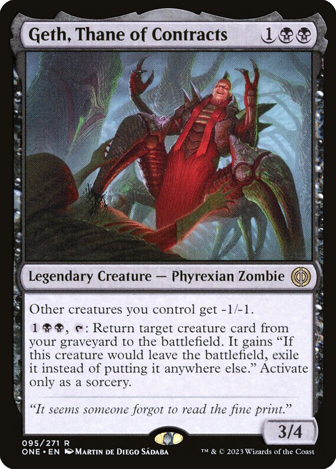 Geth, Thane of Contracts 95 (Phyrexia: All Will Be One) 
