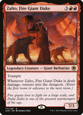 Zalto, Fire Giant Duke 171 (Adventures in the Forgotten Realms) 