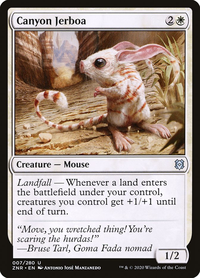 Canyon Jerboa 7/280 (Zendikar Rising)  - Foil