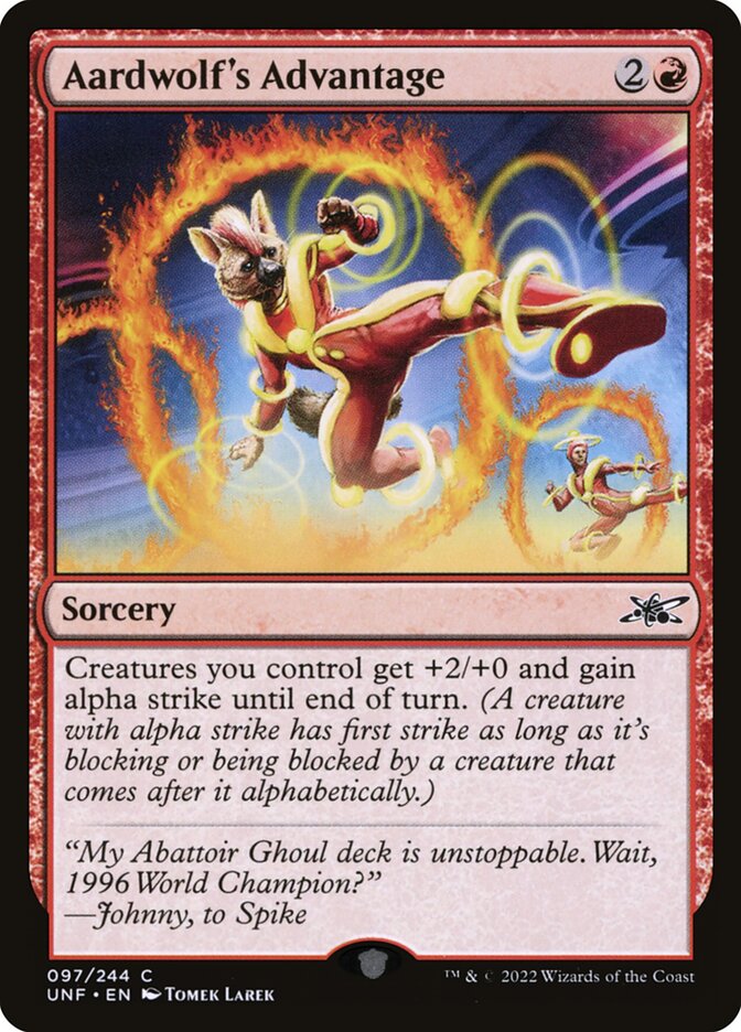Aardwolf's Advantage 97/244 (Unfinity) 