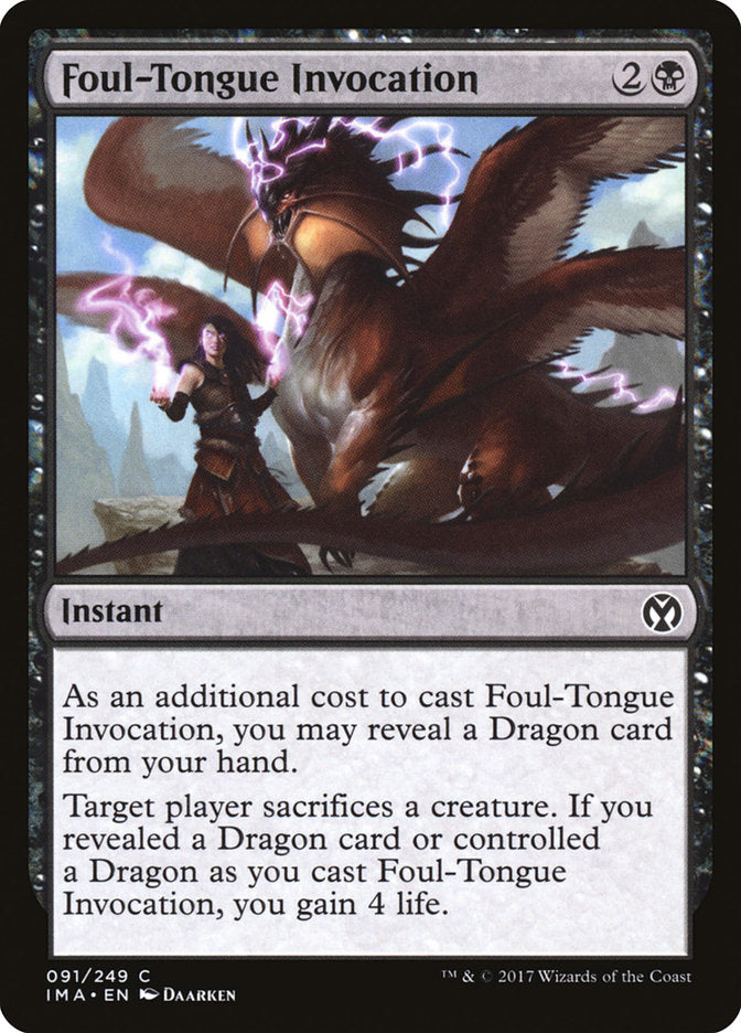 Foul-Tongue Invocation 91/249 (Iconic Masters) 