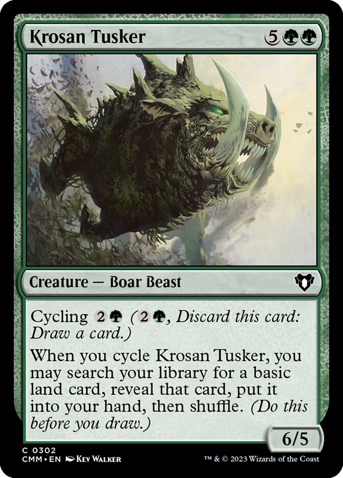Krosan Tusker 302/451 (Commander Masters)  - Foil