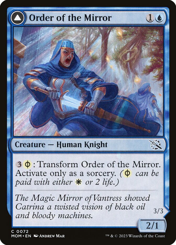 Order of the Mirror // Order of the Alabaster Host 72/291 (March of the Machine)  - Foil