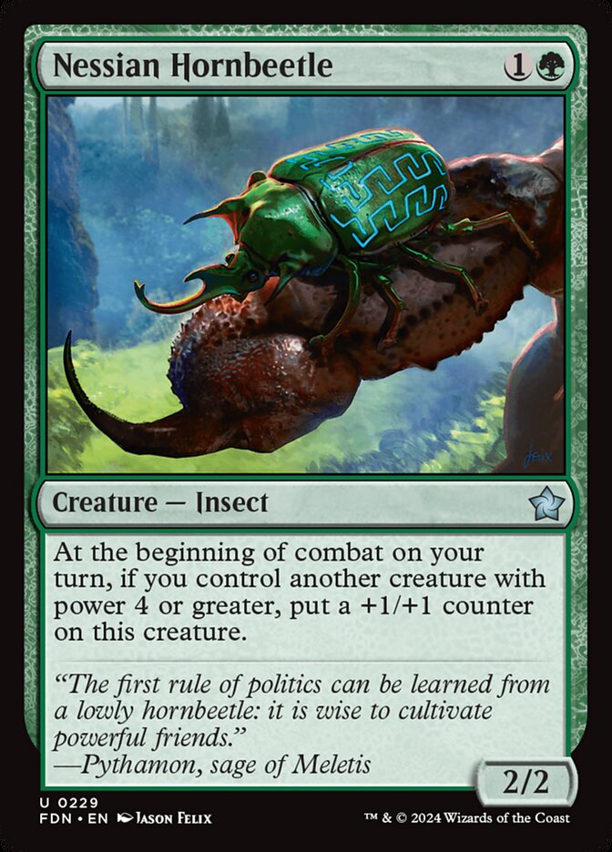 Nessian Hornbeetle 229 (Foundations)  - Foil