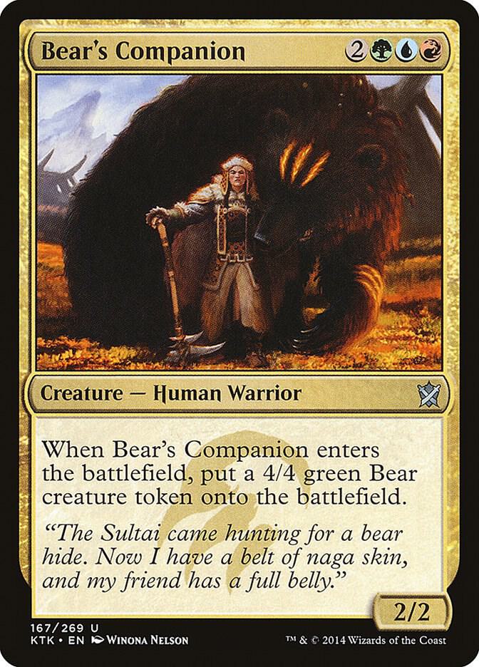 Bear's Companion 167/269 (Khans of Tarkir) 