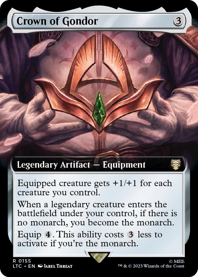 Crown of Gondor 155/347 (Commander: The Lord of the Rings: Tales of Middle-earth)  - Extended Art