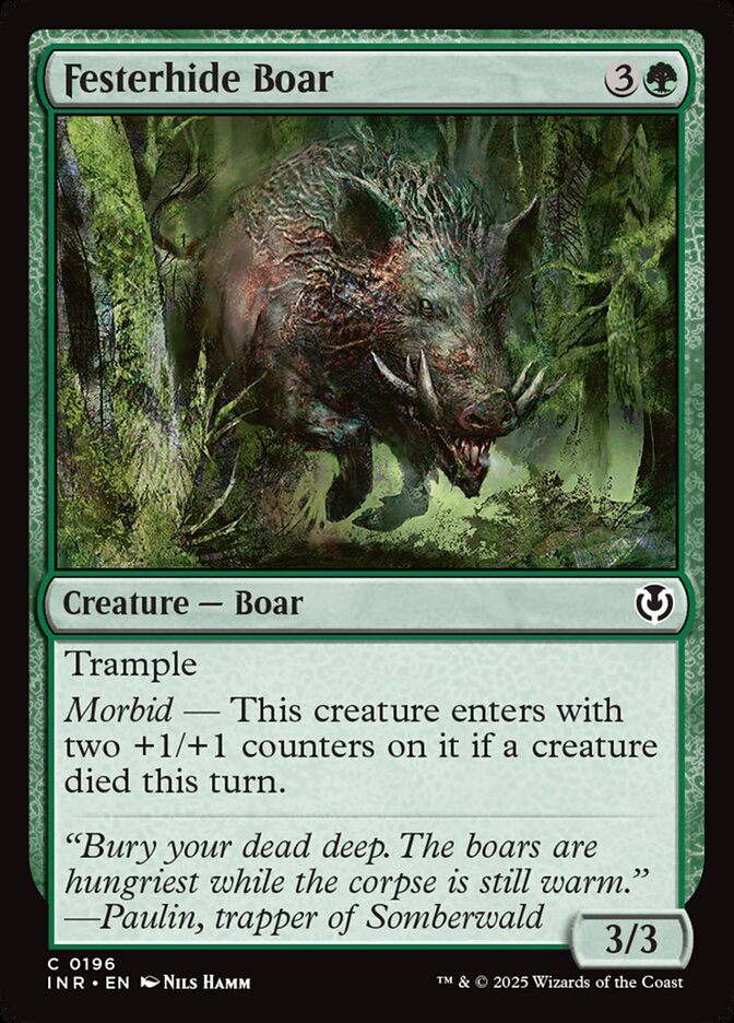Festerhide Boar 196/287 (Innistrad Remastered)  - Foil