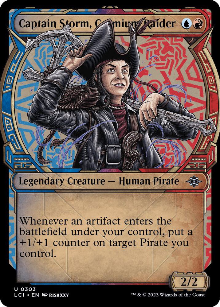 Captain Storm, Cosmium Raider 303/291 (The Lost Caverns of Ixalan)  - Showcase Foil