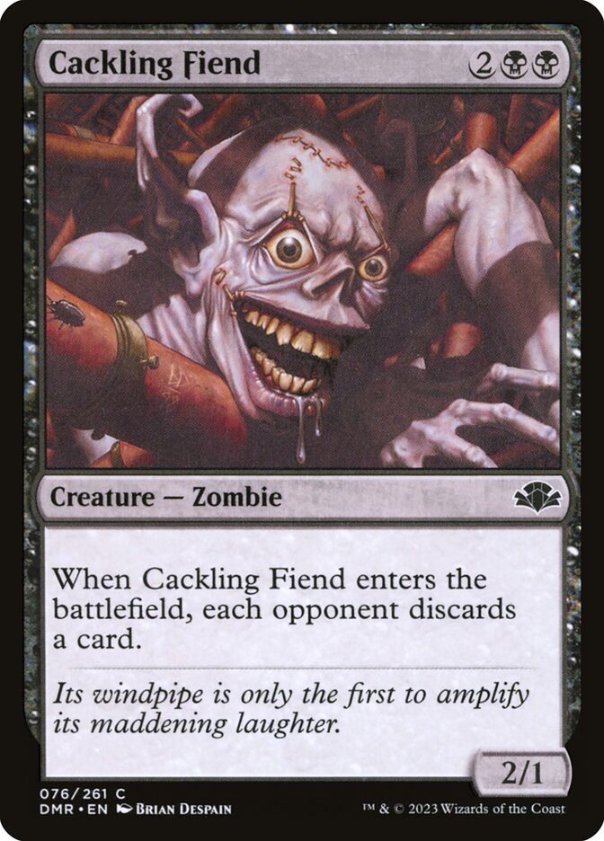 Cackling Fiend 76/261 (Dominaria Remastered)  - Foil