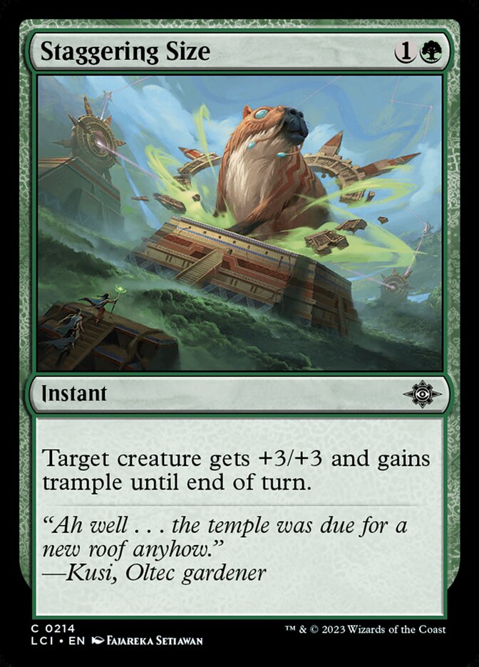 Staggering Size 214/291 (The Lost Caverns of Ixalan)  - Foil