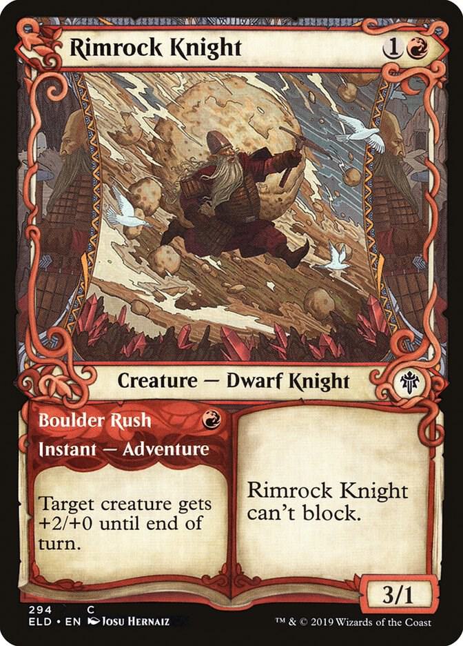 Rimrock Knight // Boulder Rush 294/269 (Throne of Eldraine)  - Showcase