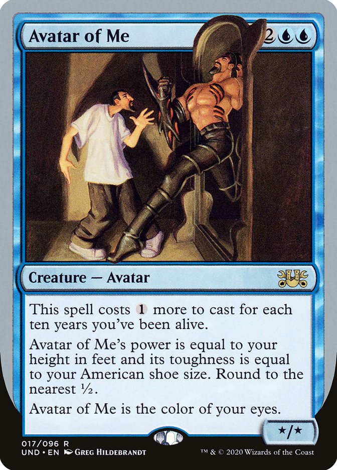 Avatar of Me 17/96 (Unsanctioned) 