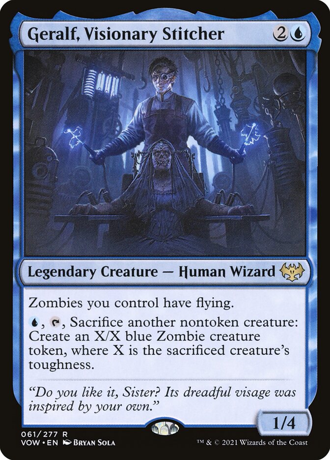 Geralf, Visionary Stitcher 61/277 (Innistrad: Crimson Vow)  - Foil