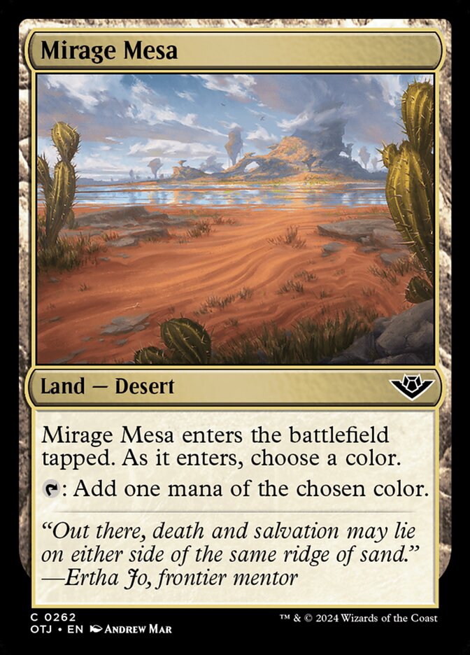 Mirage Mesa 262/286 (Outlaws of Thunder Junction)  - Foil