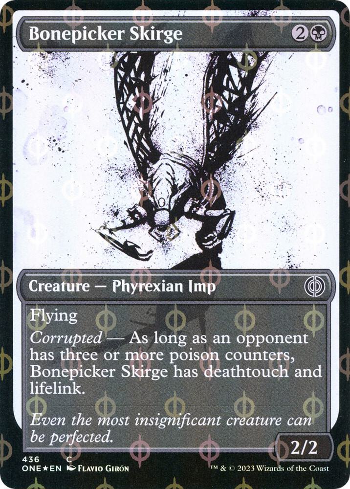 Bonepicker Skirge 436 (Phyrexia: All Will Be One)  - Showcase Compleat Foil