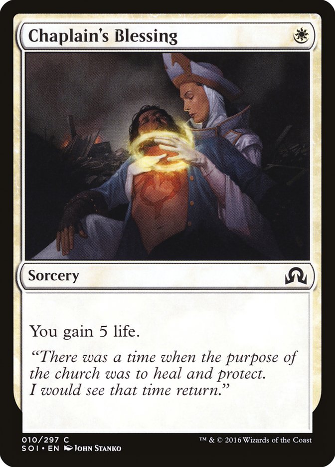 Chaplain's Blessing 10/297 (Shadows over Innistrad) 