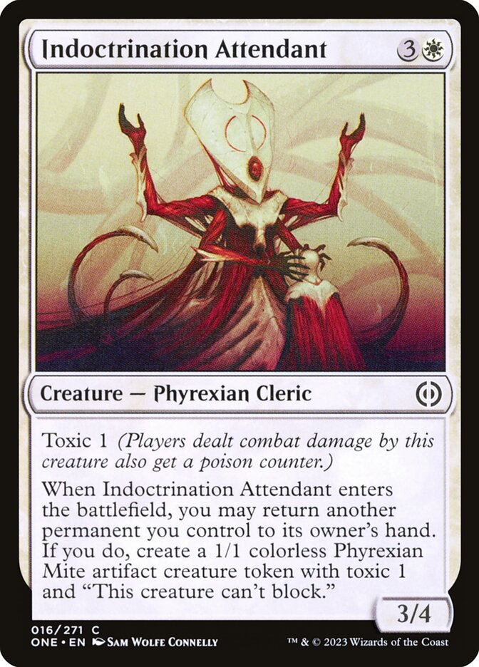 Indoctrination Attendant 16/271 (Phyrexia: All Will Be One) 