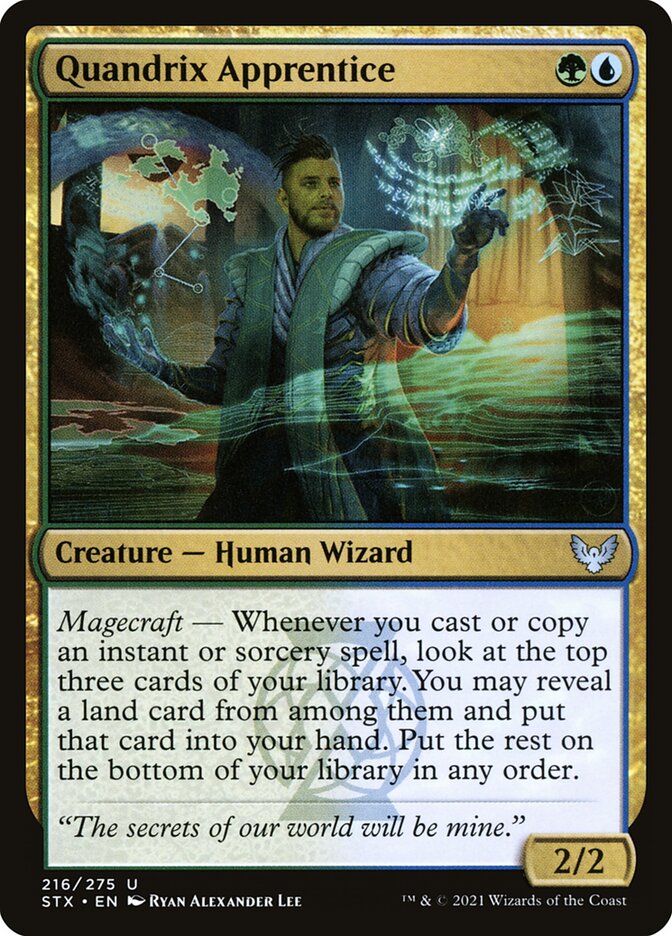 Quandrix Apprentice 216 (Strixhaven: School of Mages) 