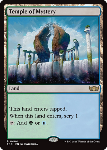 Temple of Mystery [Tarkir: Dragonstorm Commander]