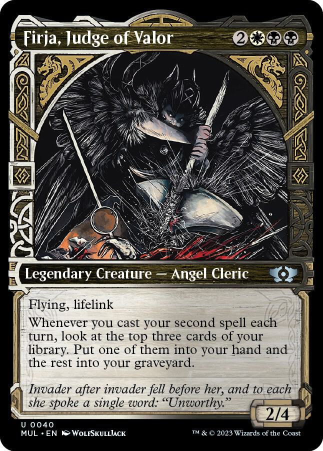 Firja, Judge of Valor 40 (March of the Machine: Multiverse Legends)  - Showcase Foil