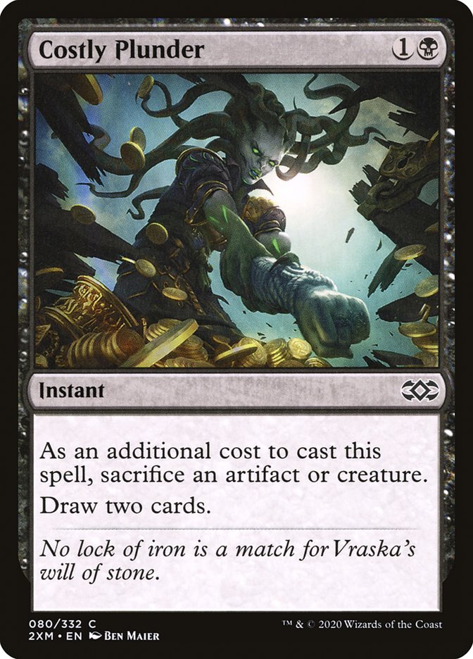 Costly Plunder 80/332 (Double Masters)  - Foil