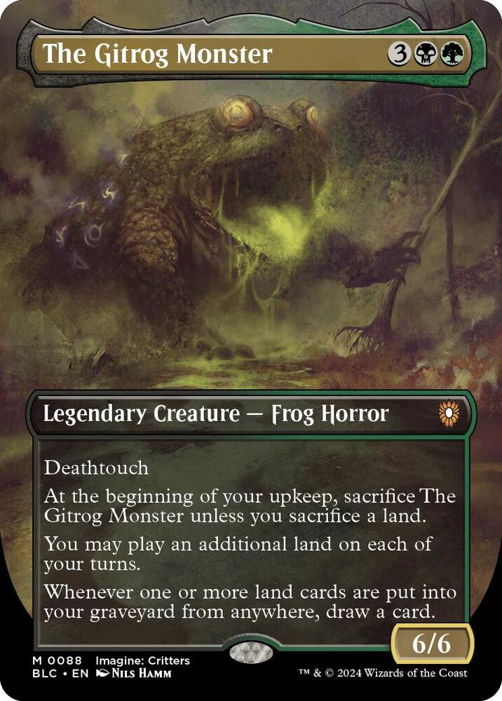 The Gitrog Monster 88 (Commander: Bloomburrow)  - Borderless Foil