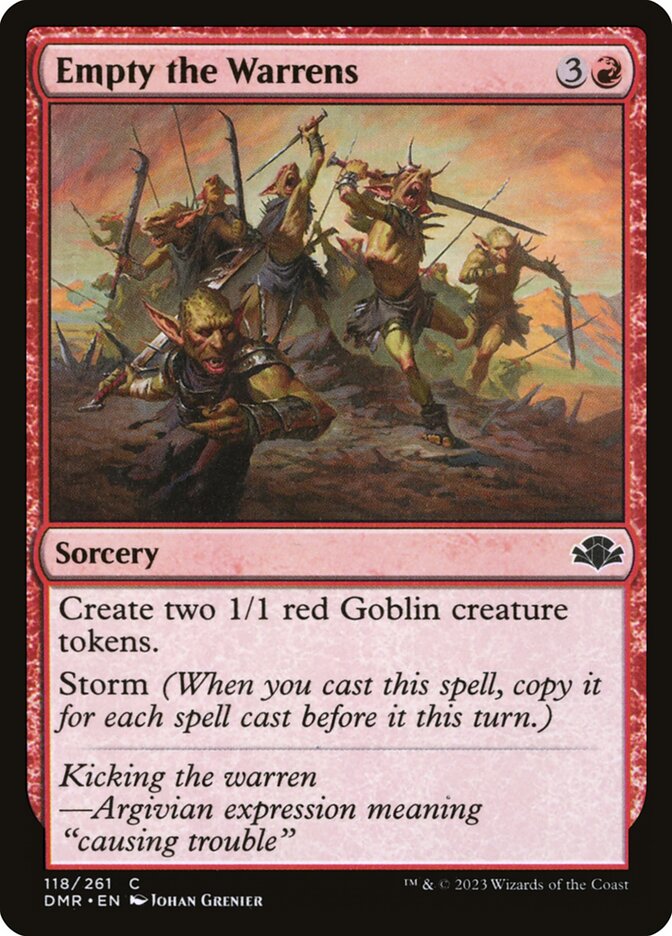 Empty the Warrens 118/261 (Dominaria Remastered)  - Foil