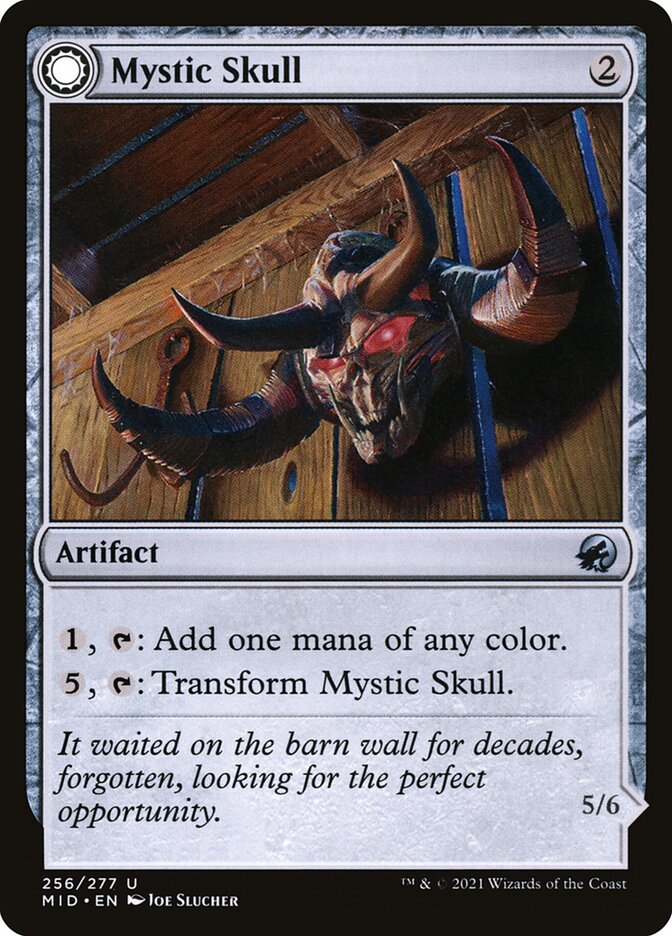 Mystic Skull // Mystic Monstrosity 256/277 (Innistrad: Midnight Hunt) 