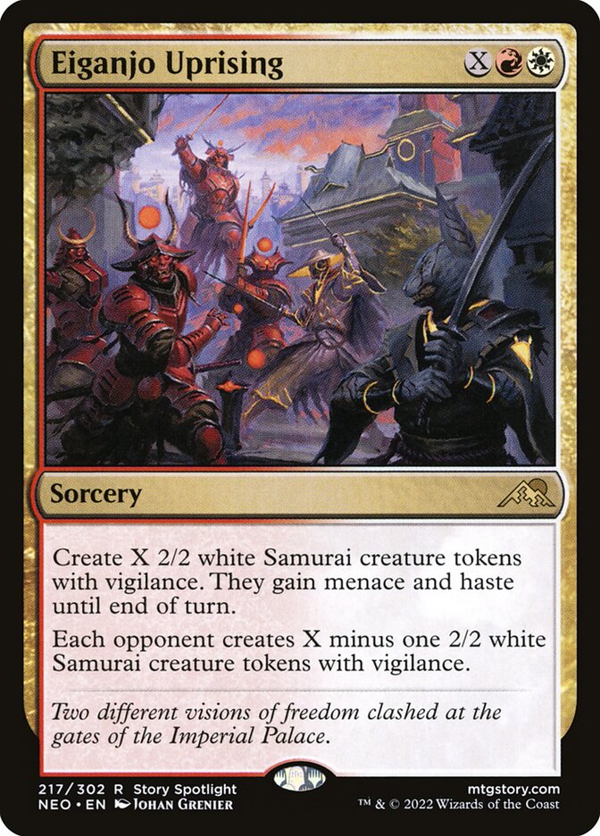 Eiganjo Uprising 217/302 (Kamigawa: Neon Dynasty) 
